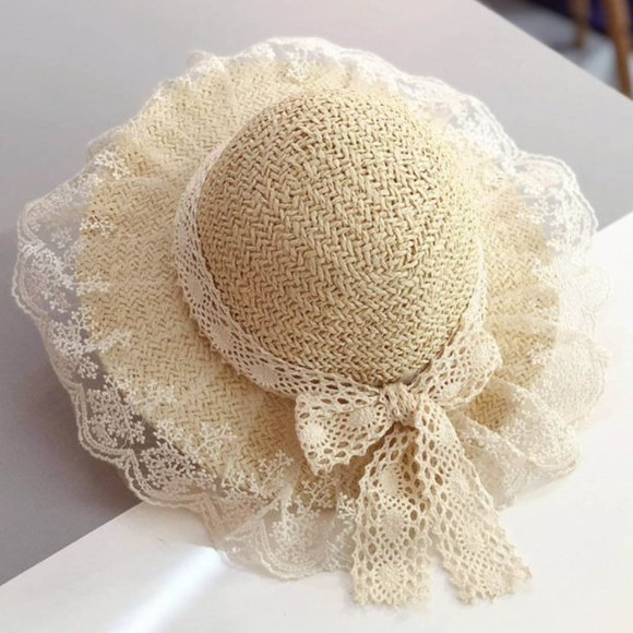 Toddler Straw Hat, Easter Toddler Hat, Vacation Toddler Hat, Toddler Hat, SunHat - Picture 1 of 2